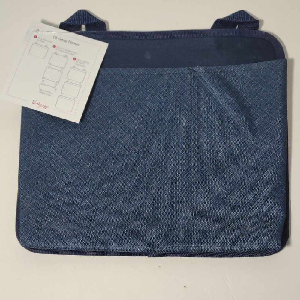 Thirty-one Oh-snap Pocket Navy Cross Pop Textured Fabric